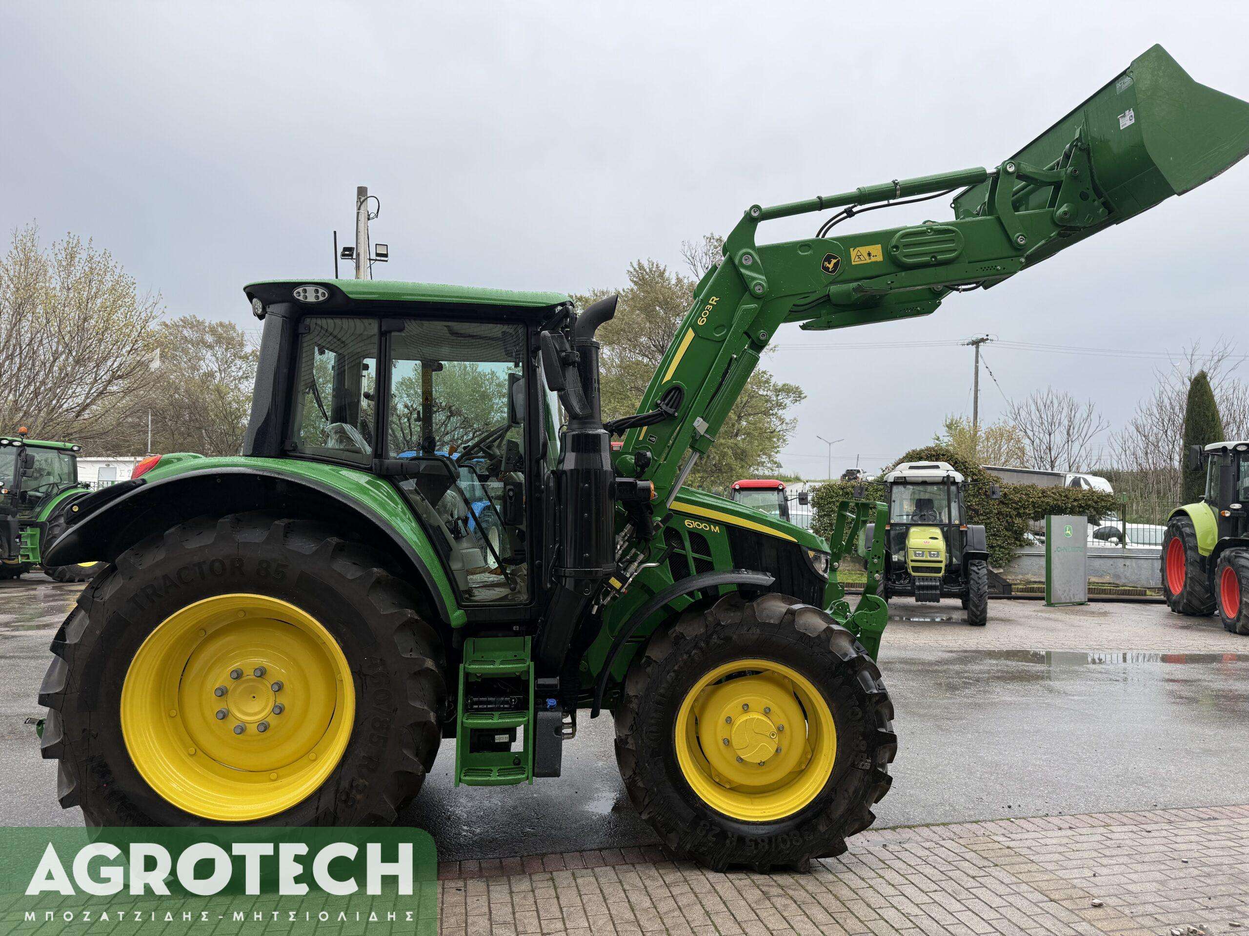 John Deere 6100M + 603R 2022 