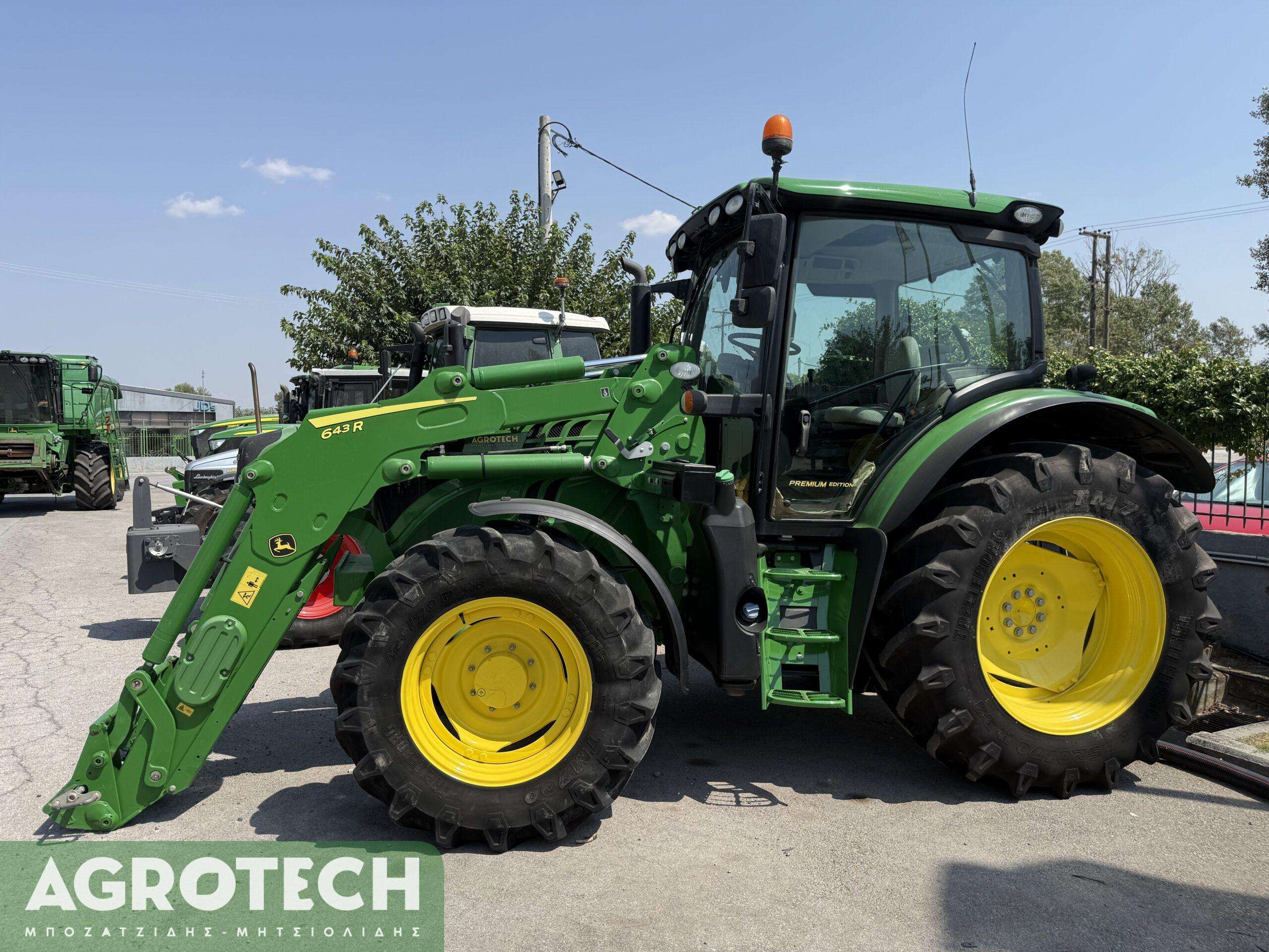 John Deere 6120R + 643R 2018 